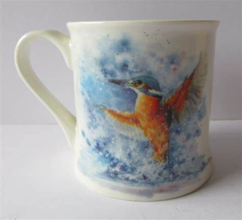Bree Merryn Fine China Mug - Kingfisher