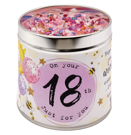 Best Kept Secrets | Classic Cotton | Birthday Candle | Happy 18th Birthday Candle | The Gift Pod Morpeth